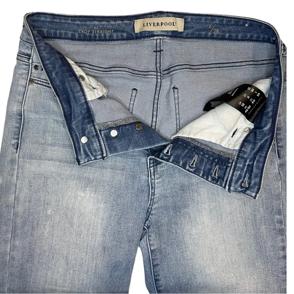 Liverpool The Crop Straight Jeans Size 6/28 - Picture 7 of 12